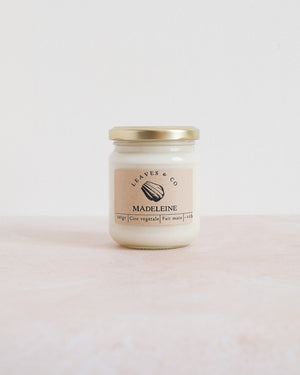 Bougie parfumée artisanale cire végétale - Madeleine