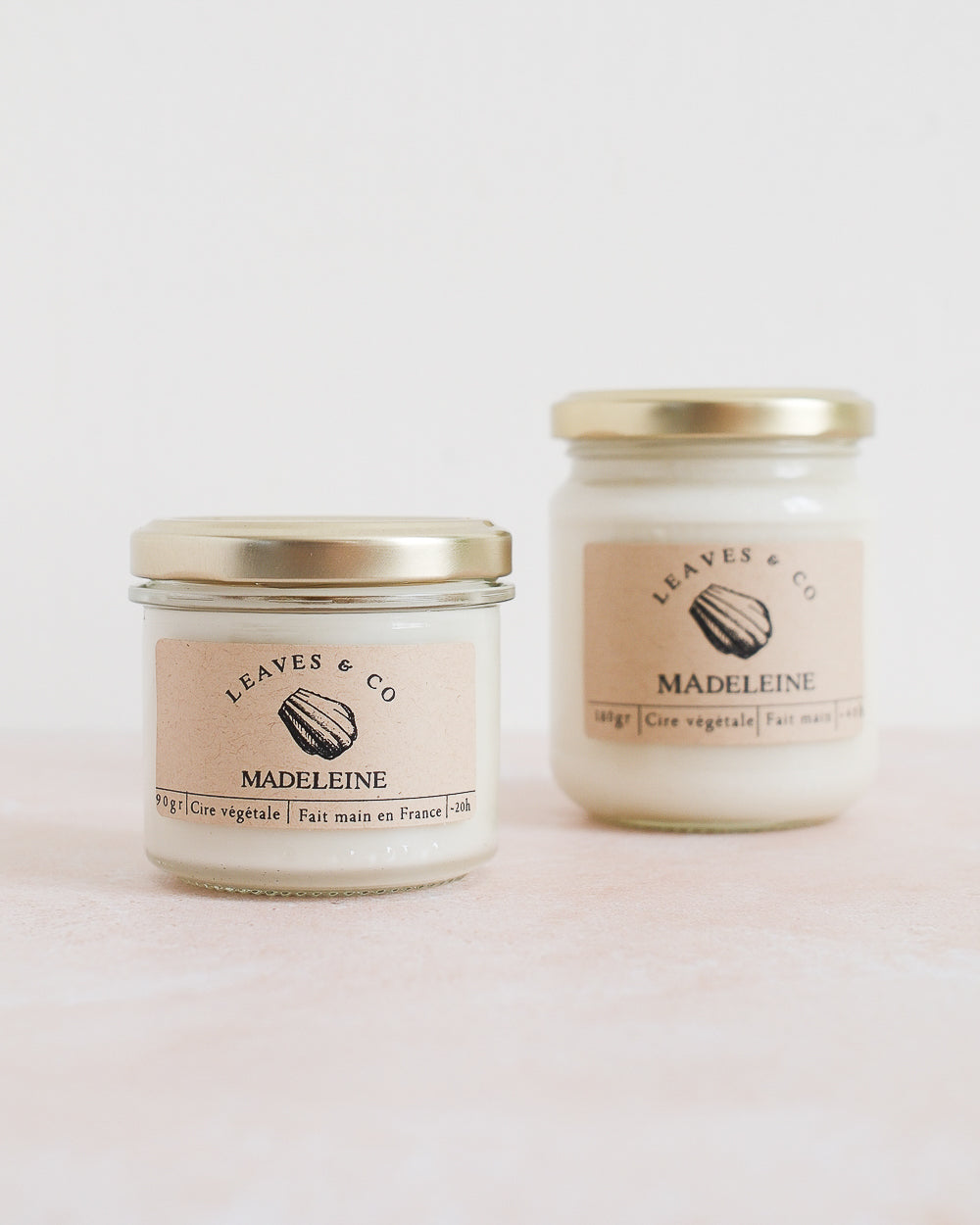 Bougie parfumée artisanale cire végétale - Madeleine