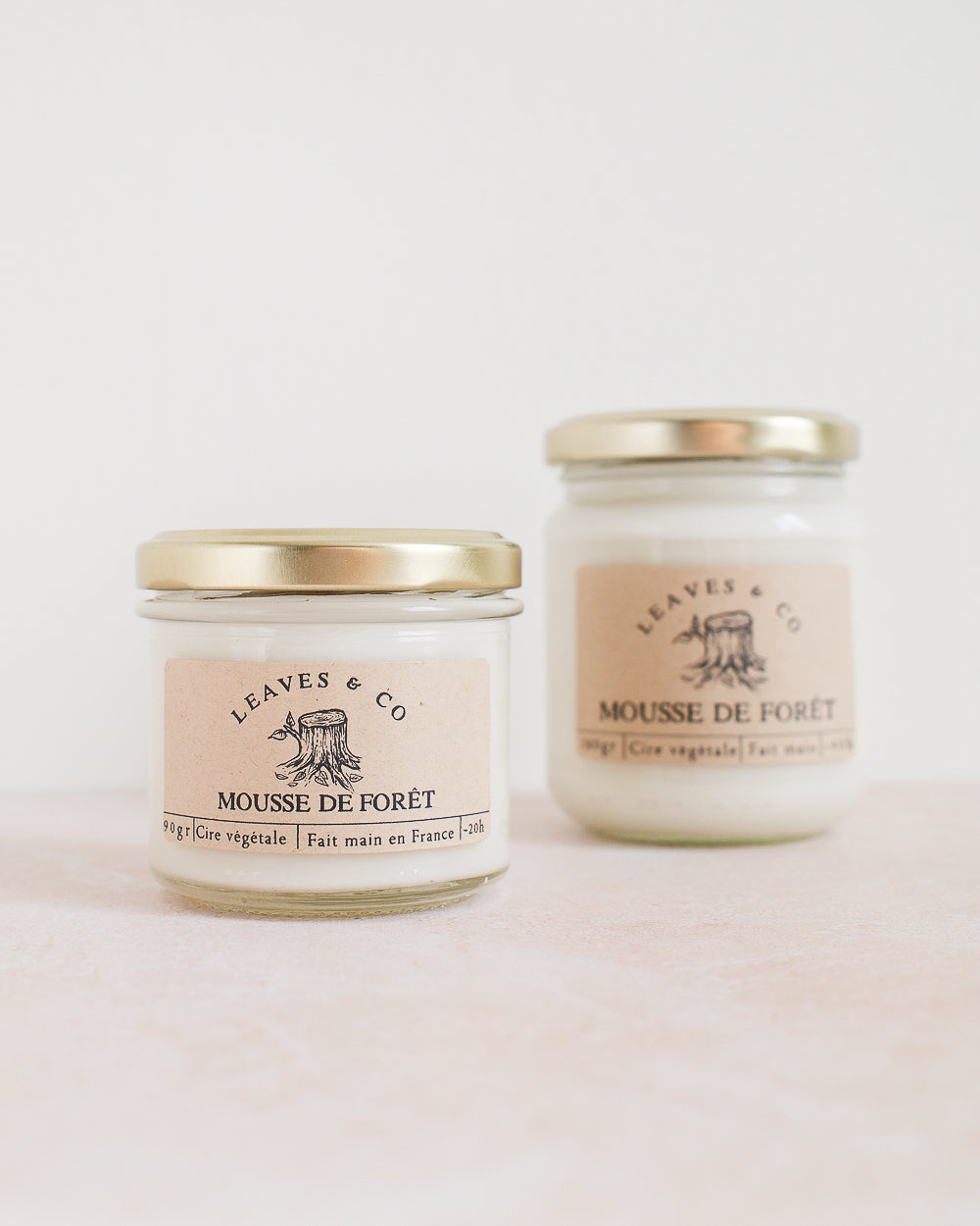 Bougie parfumée artisanale cire végétale - Mousse de forêt