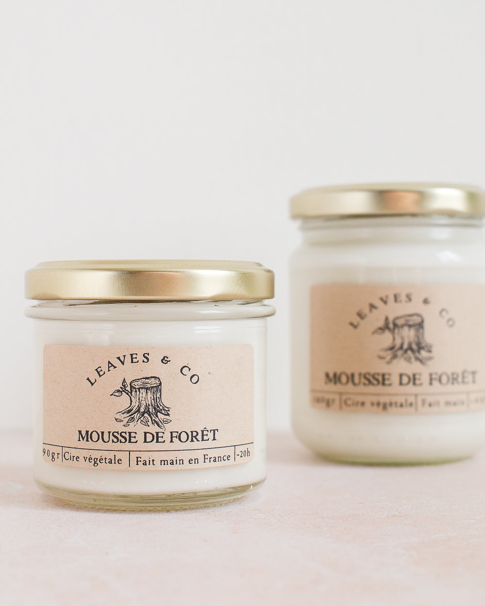 Bougie parfumée artisanale cire végétale - Mousse de forêt