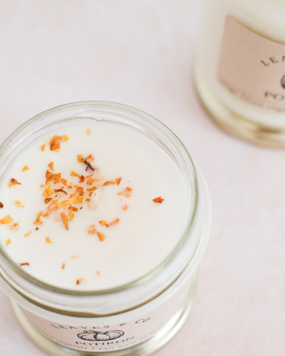 Bougie parfumée artisanale cire végétale - Potiron