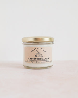 Bougie parfumée artisanale cire végétale - Pumpkin spice latte