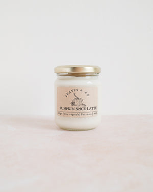 Bougie parfumée artisanale cire végétale - Pumpkin spice latte