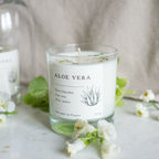 Bougie parfumée artisanale cire végétale - Aloe Vera