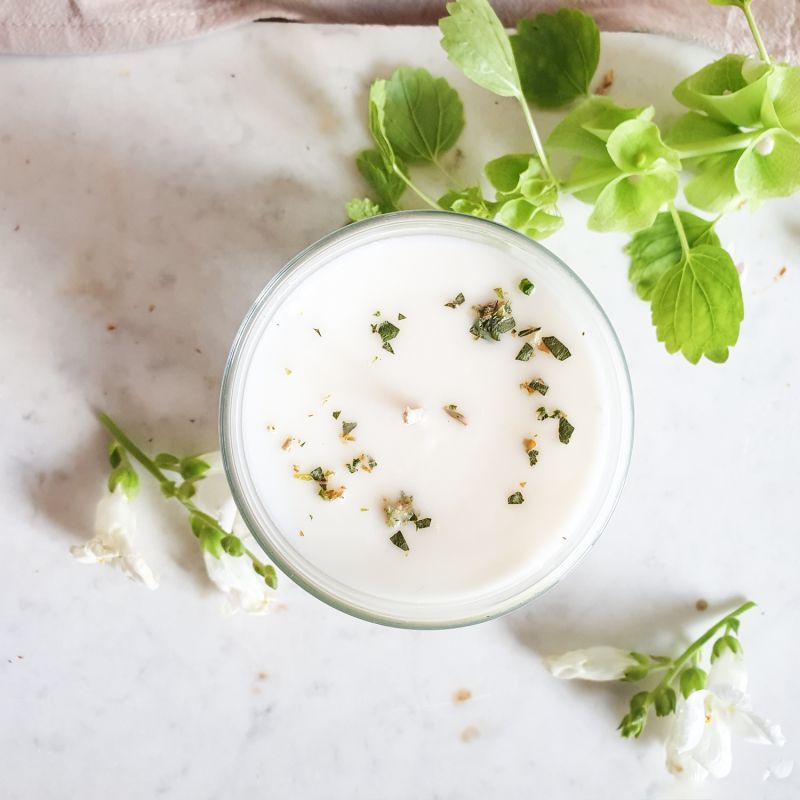 Bougie parfumée artisanale cire végétale - Aloe Vera