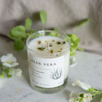 Bougie parfumée artisanale cire végétale - Aloe Vera
