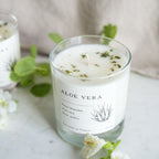 Bougie parfumée artisanale cire végétale - Aloe Vera