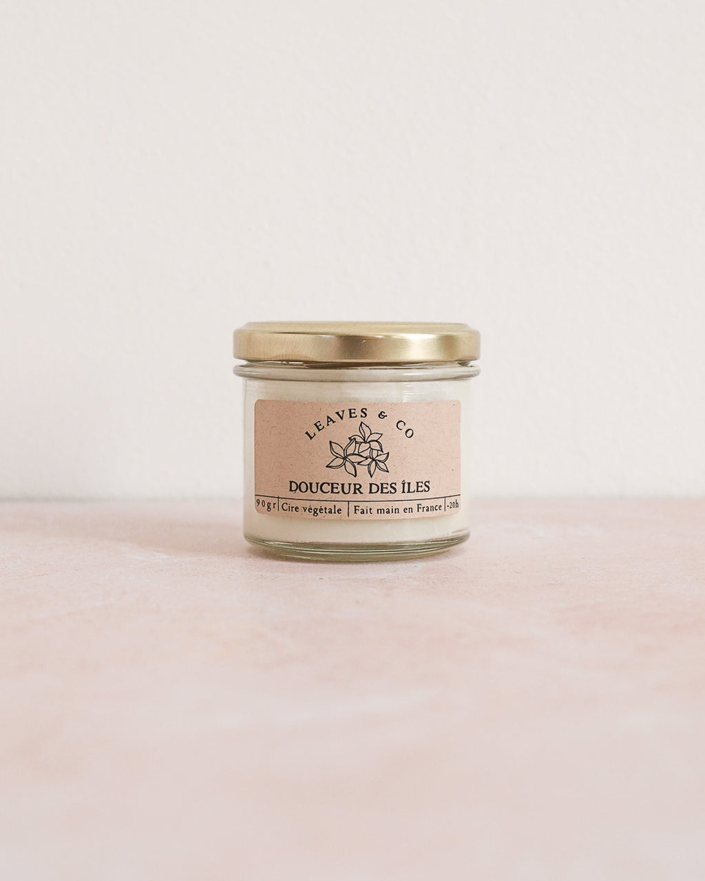 Bougie parfumée artisanale cire végétale - Douceur des îles