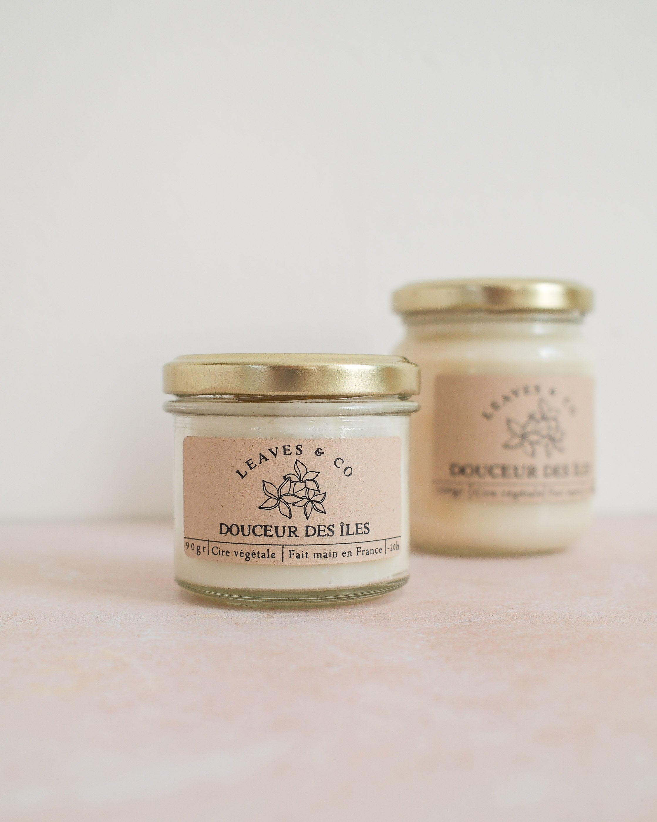 Bougie parfumée artisanale cire végétale - Douceur des îles