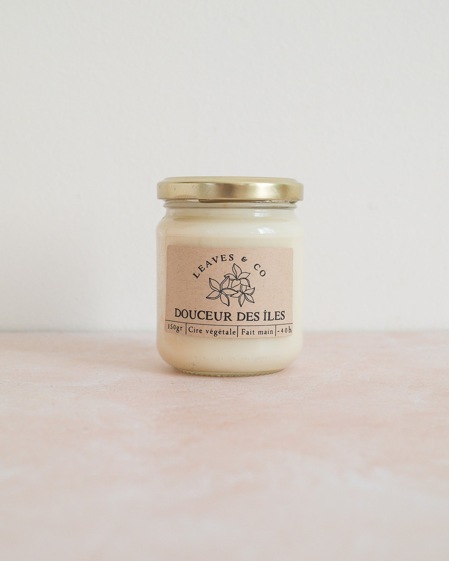 Bougie parfumée artisanale cire végétale - Douceur des îles