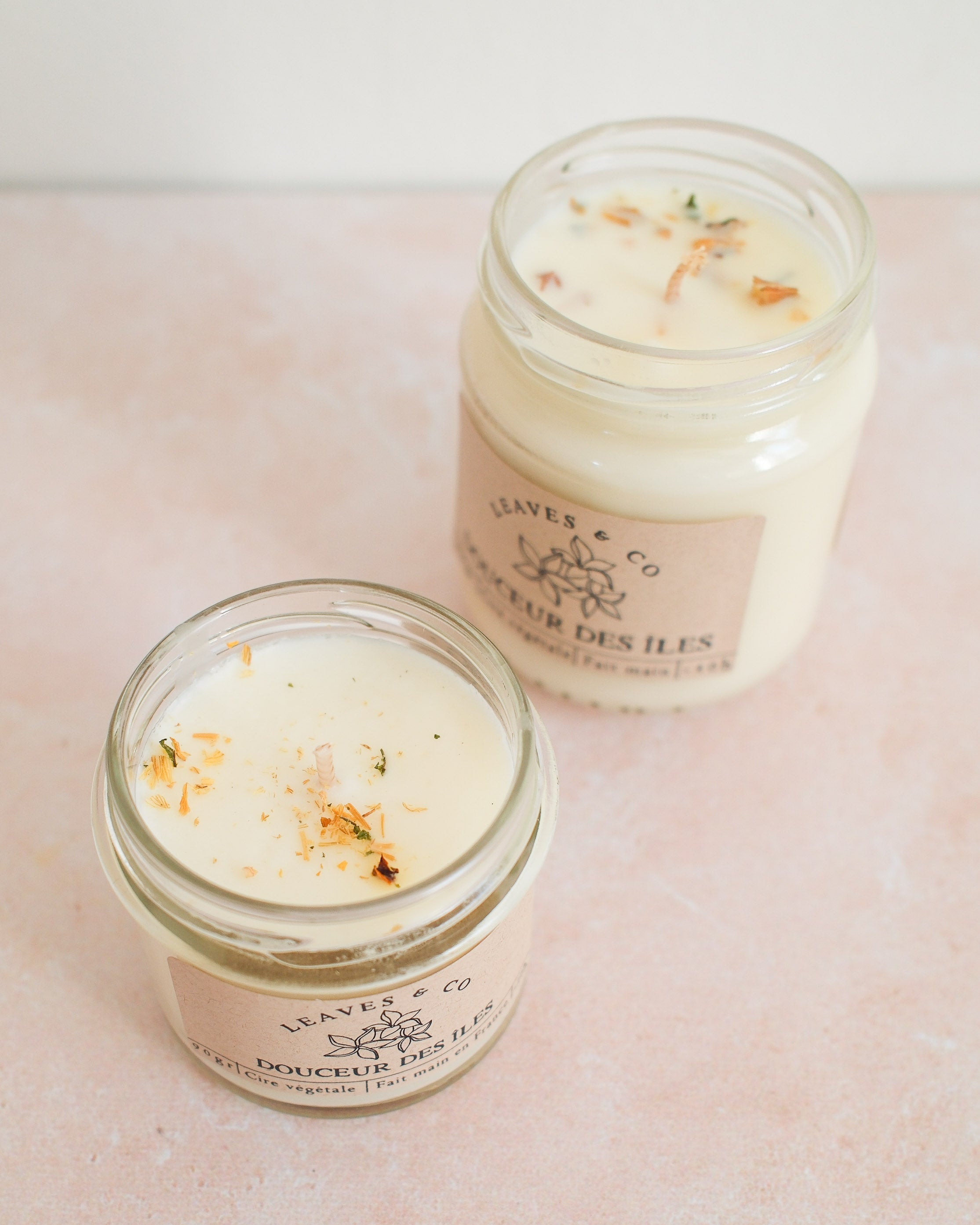 Bougie parfumée artisanale cire végétale - Douceur des îles