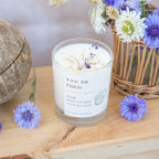 Bougie parfumée artisanale cire végétale - Eau de coco