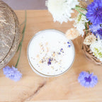 Bougie parfumée artisanale cire végétale - Eau de coco