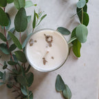 Handmade vegetable wax scented candle - Eucalyptus