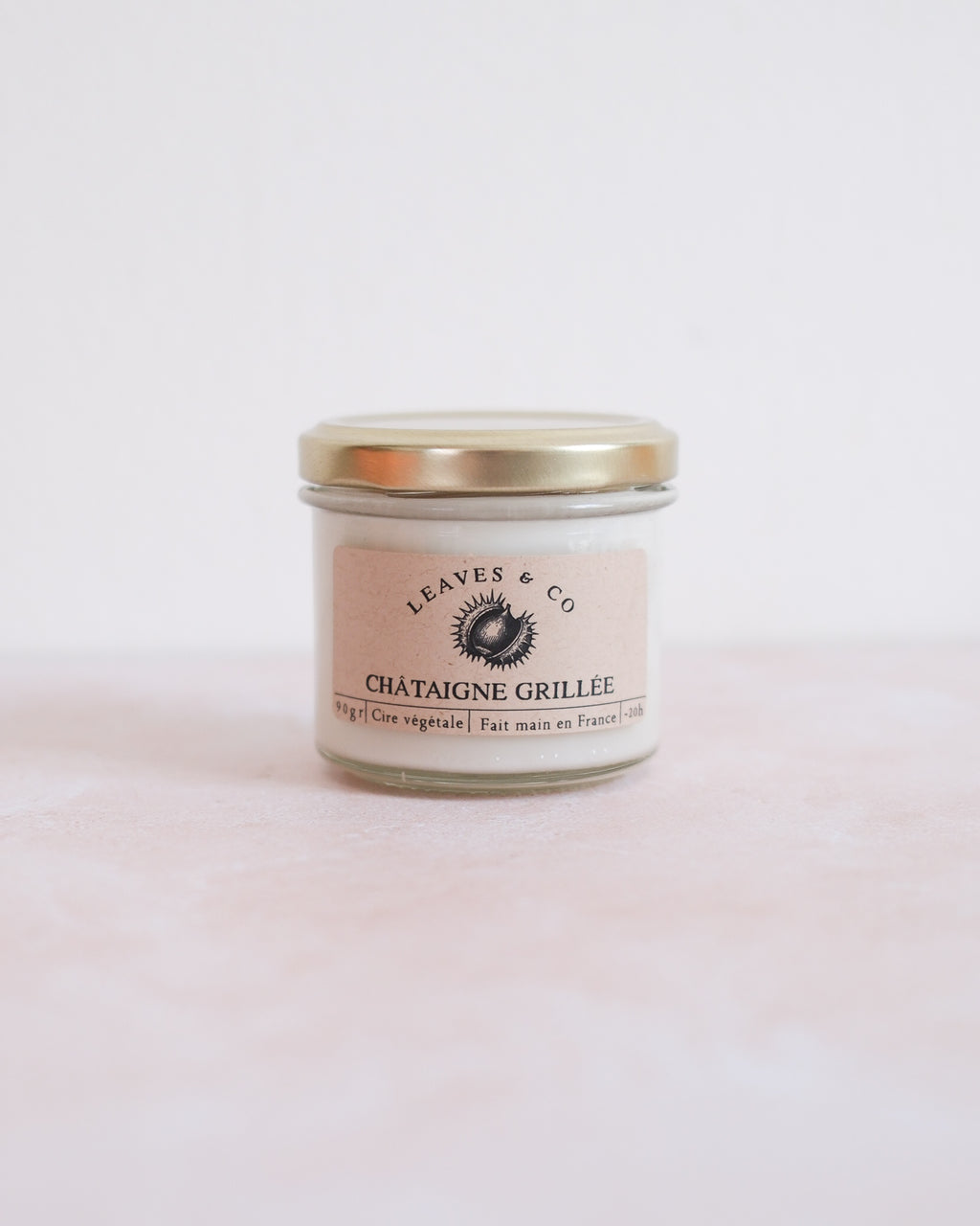 Bougie parfumée artisanale cire végétale - Châtaigne grillée
