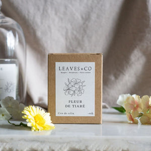 Bougie parfumée artisanale cire végétale - Fleur de tiaré