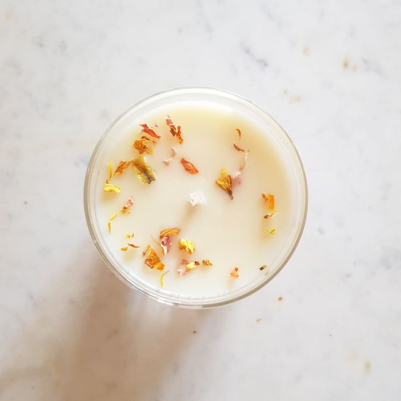 Bougie parfumée artisanale cire végétale - Fleur de tiaré