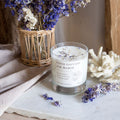 Bougie parfumée artisanale cire végétale - Fleur sauvage & Air marin