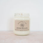 Bougie parfumée artisanale cire végétale - Jus de goyave