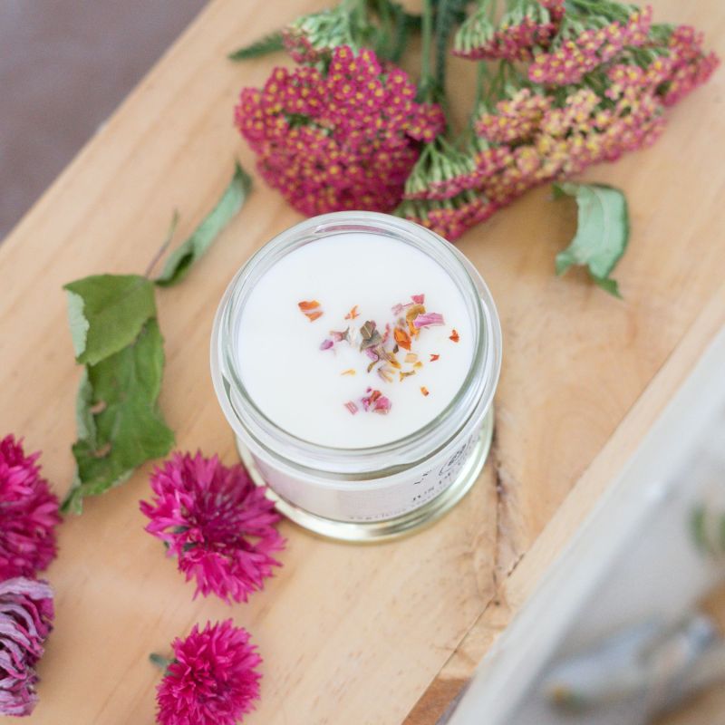Bougie parfumée artisanale cire végétale - Jus de goyave