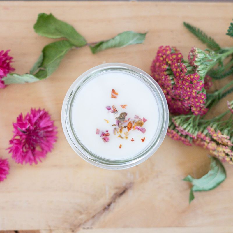 Bougie parfumée artisanale cire végétale - Jus de goyave