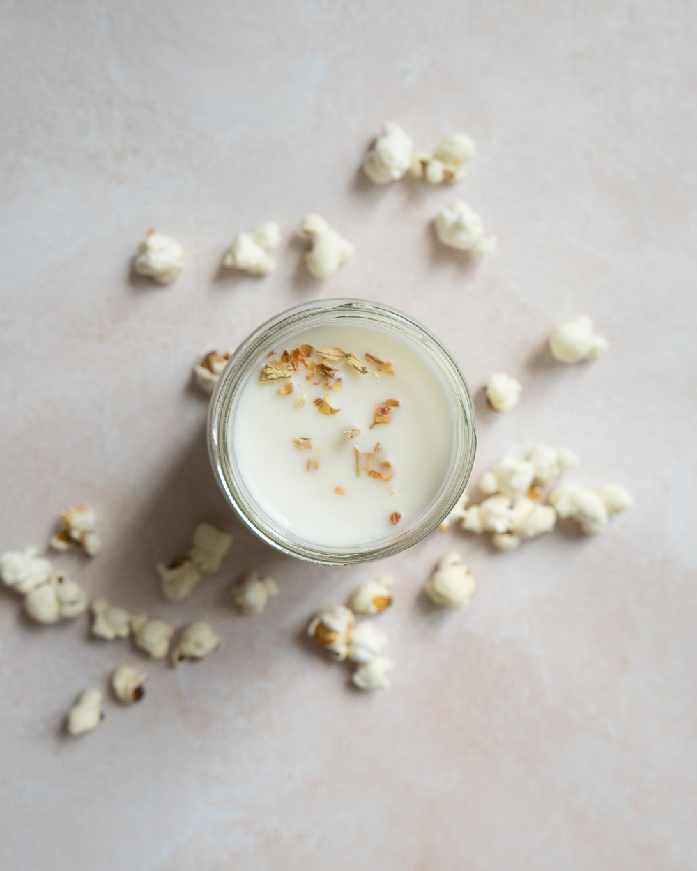 Bougie parfumée artisanale cire végétale - Pop corn