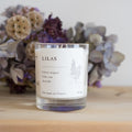 Bougie parfumée artisanale cire végétale - Lilas