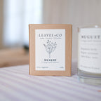 Handcrafted vegetable wax scented candle - Lily of the Valley