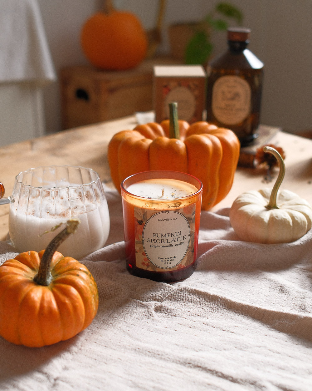 Bougie parfumée edition limitée - Pumpkin spice latte