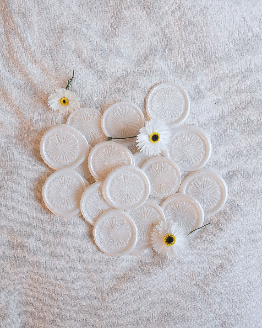 Cachet de cire marguerite