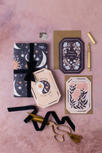 Carte de mariage florale en forme de gemme | Cartes de vœux originales
