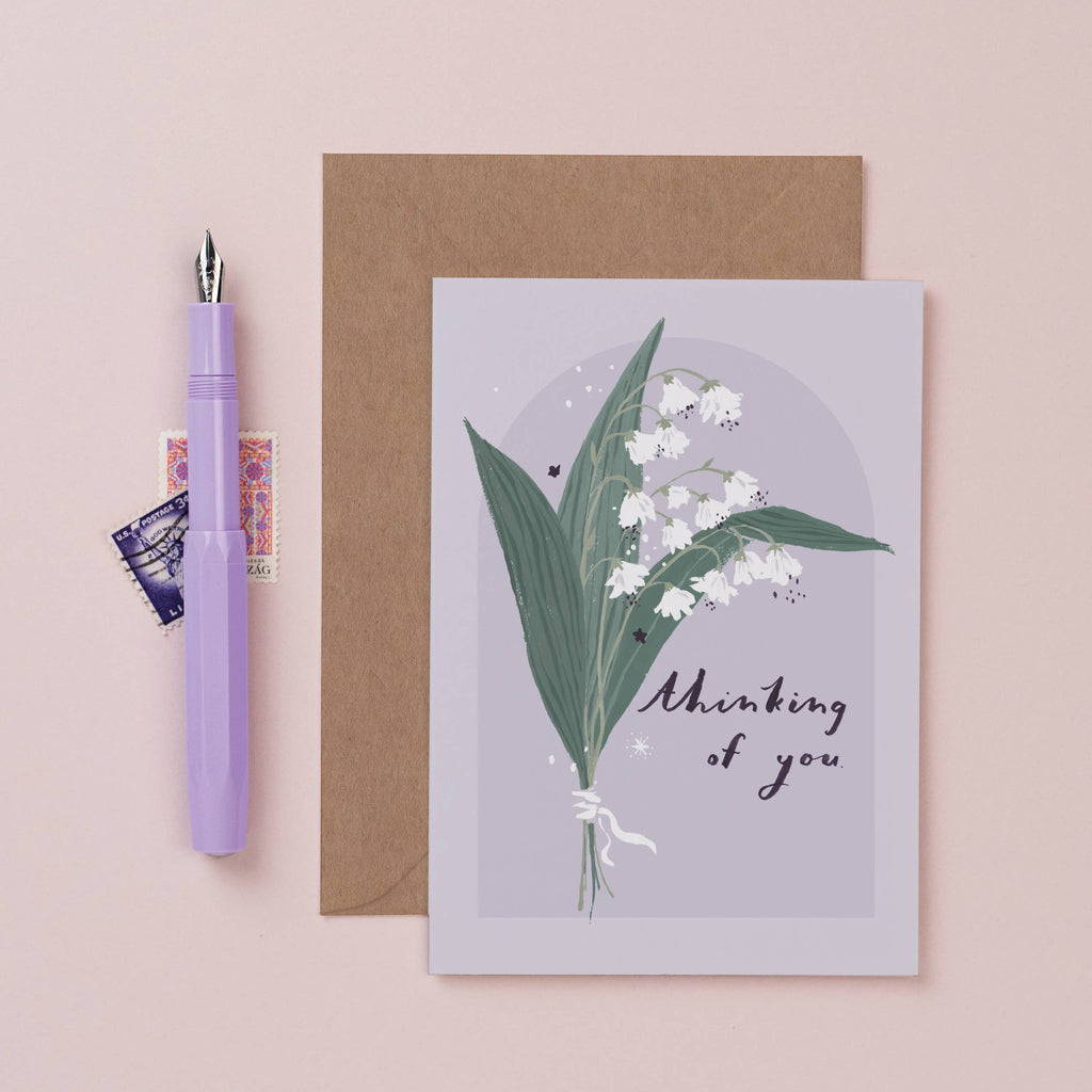 Carte Je pense à vous – Muguet
