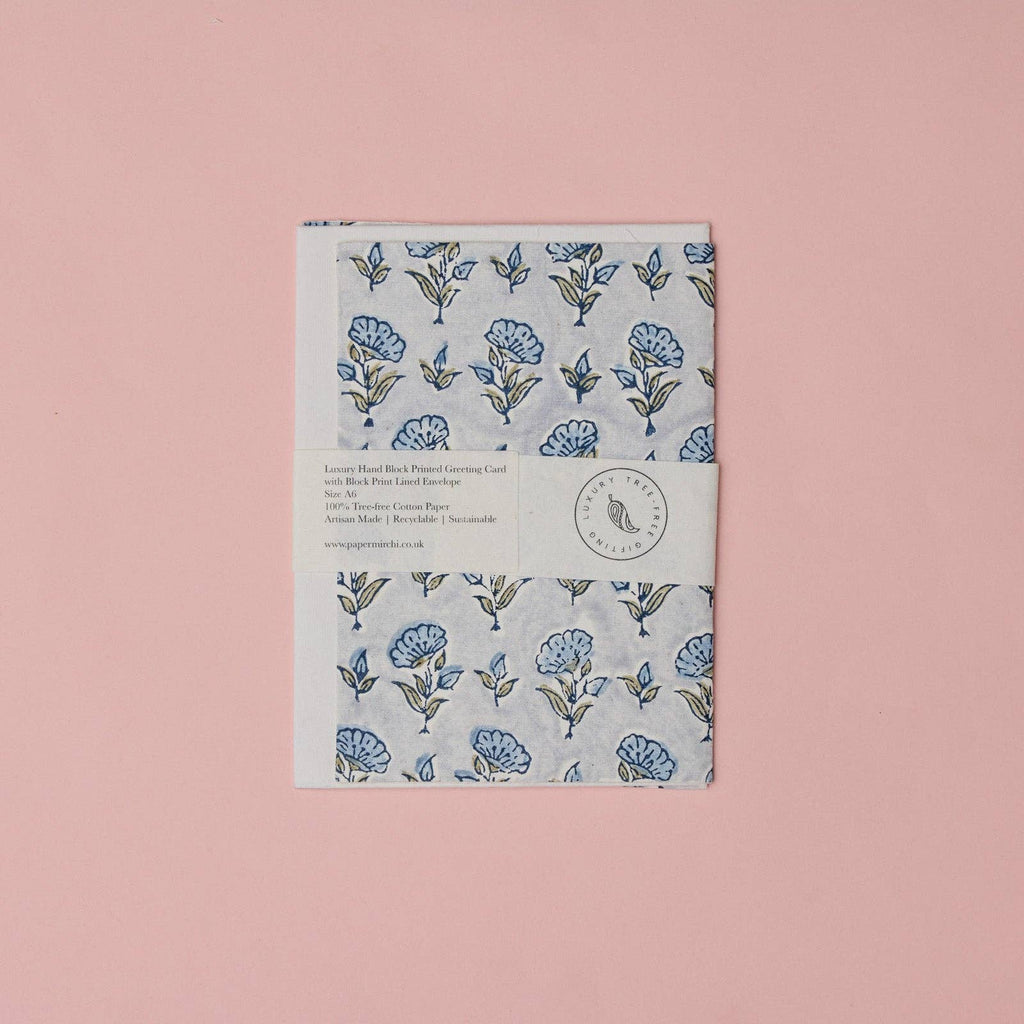 Carte fleurie – Jardin bleu