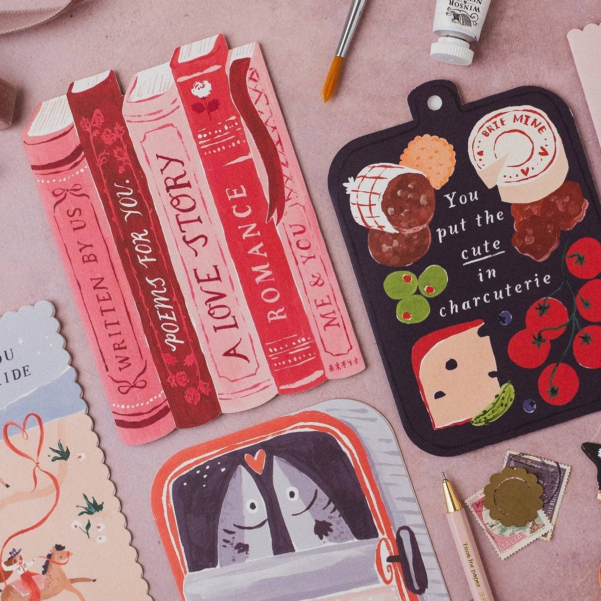 Carte Histoire d'amour | Cartes d'anniversaire pour amoureux des livres