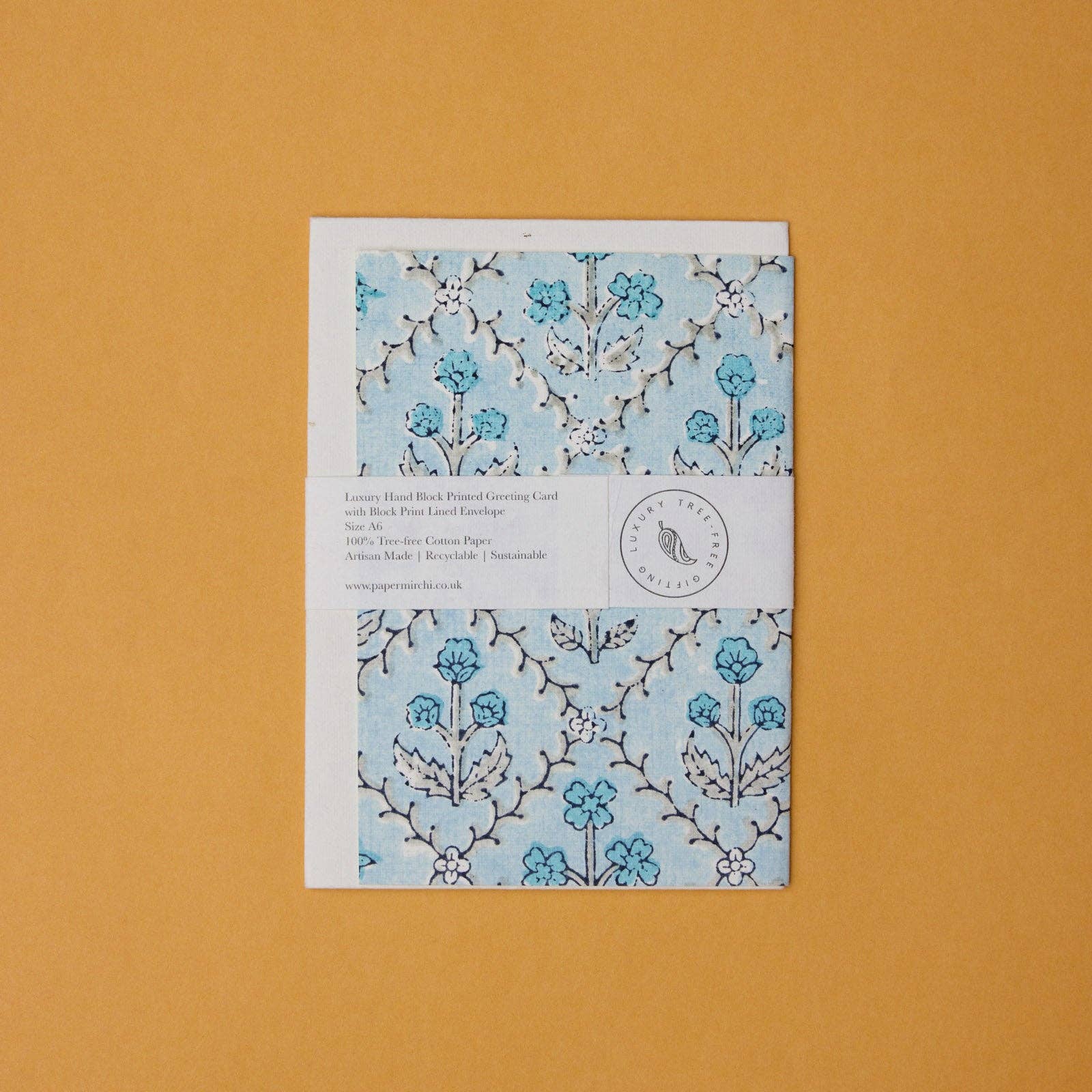 Carte fleurie – Treillis jardin bleu