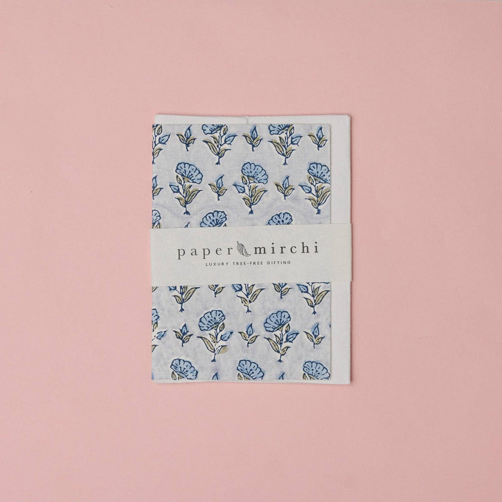 Carte fleurie – Jardin bleu