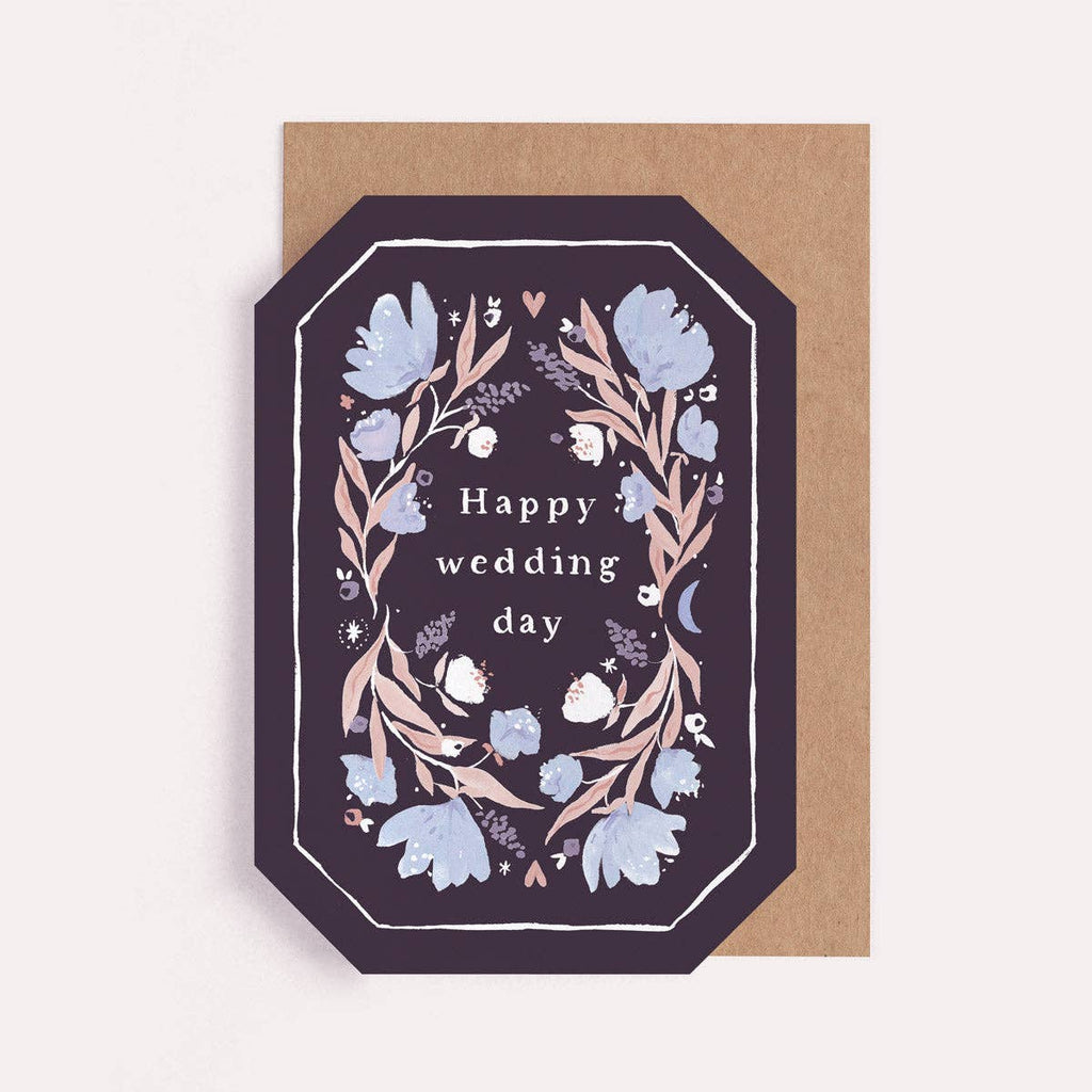 Carte de mariage – Fleurs de minuit