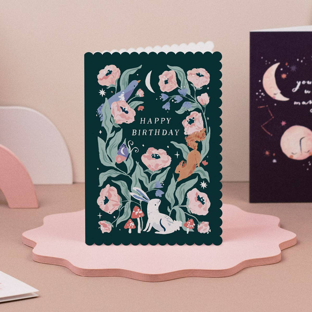 Carte d’anniversaire – Forêt enchantée