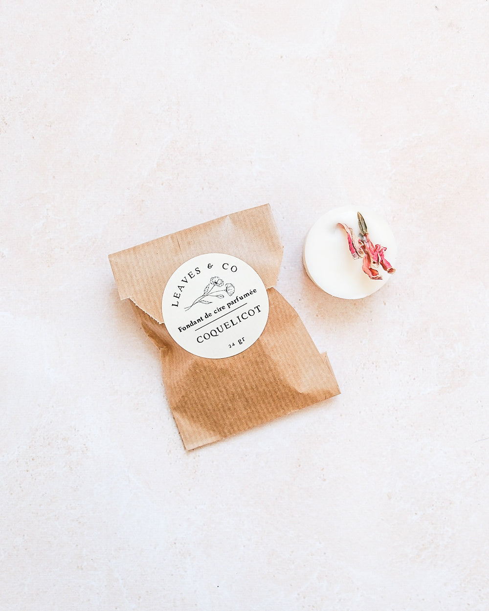 Fondant de cire parfumée - Coquelicot