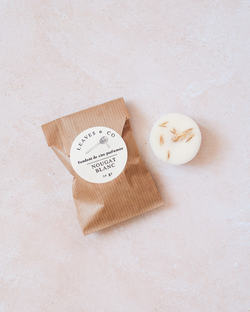 Fondant de cire parfumée - Nougat blanc