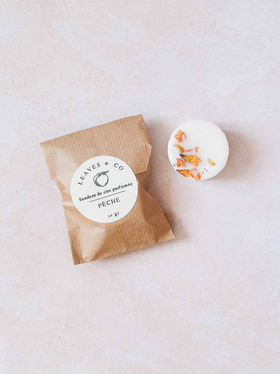 Fondant de cire parfumée - Pêche