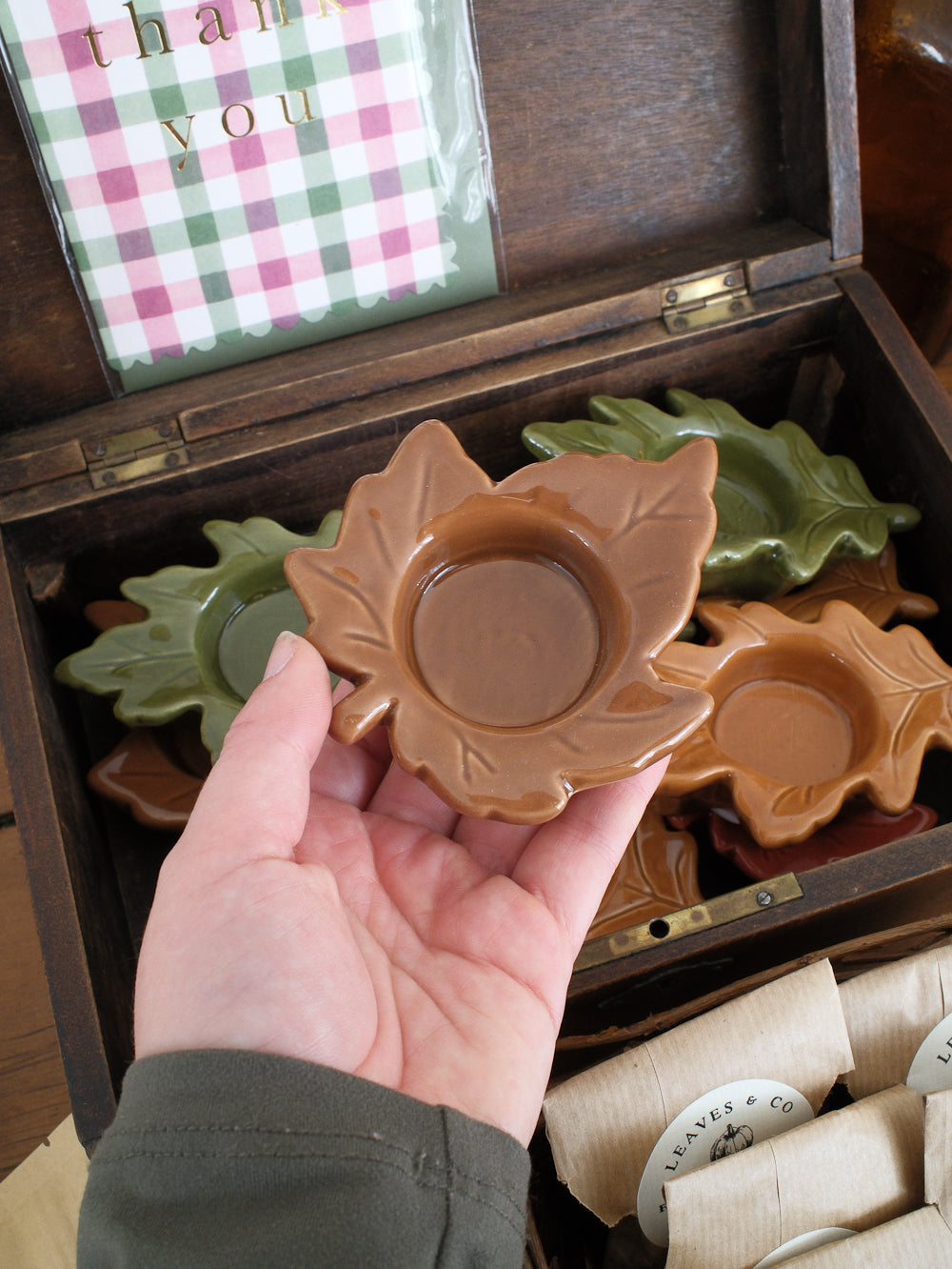 Coffret automnal - Bougie et fondants