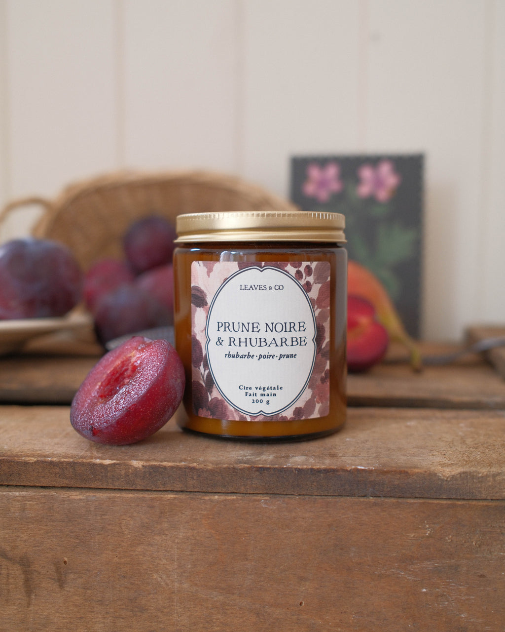 Bougie Prune noire & Rhubarbe