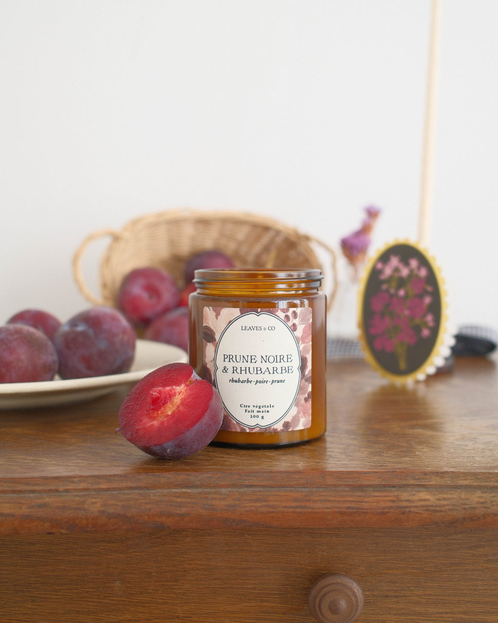 Bougie Prune noire & Rhubarbe