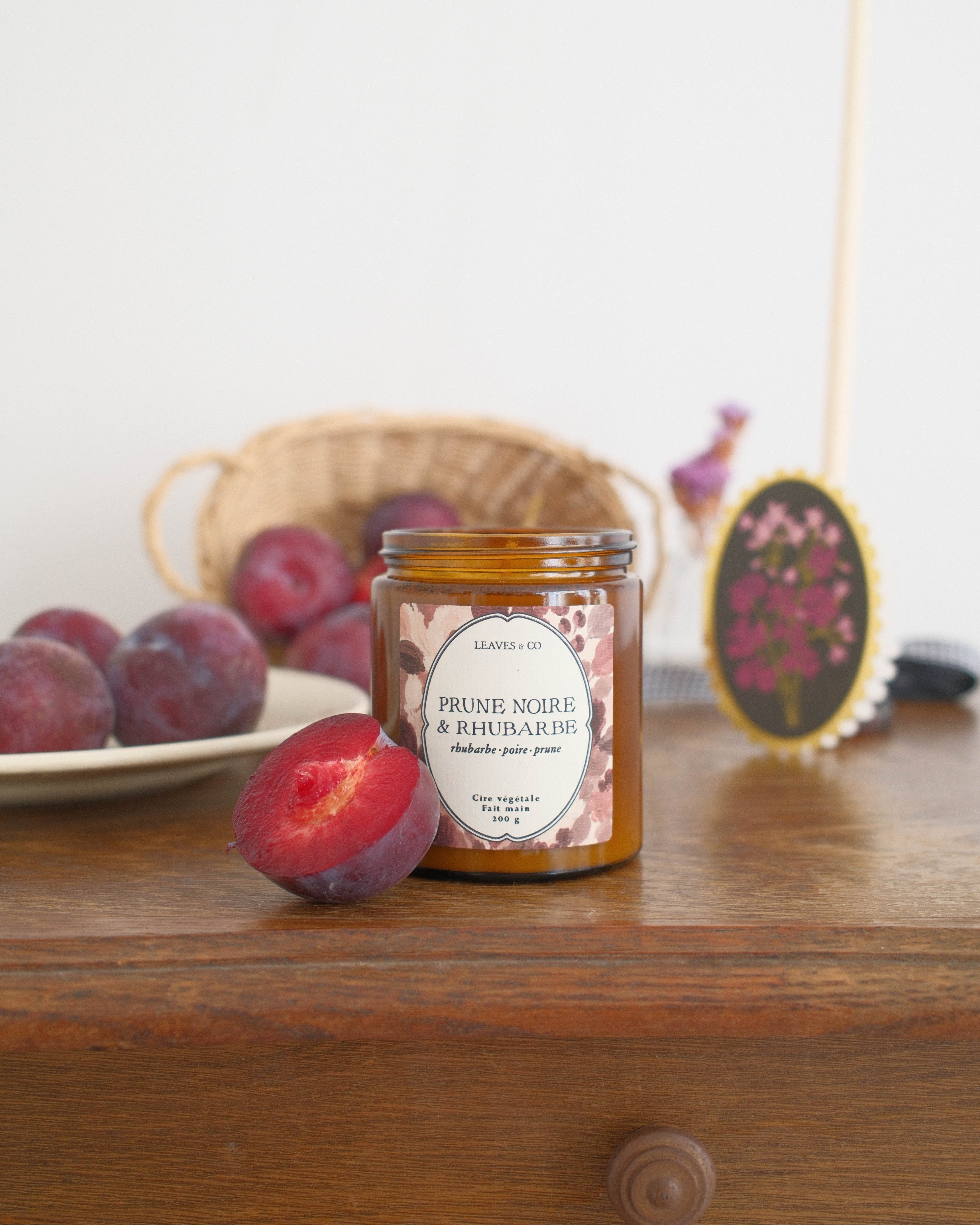 Bougie Prune noire & Rhubarbe