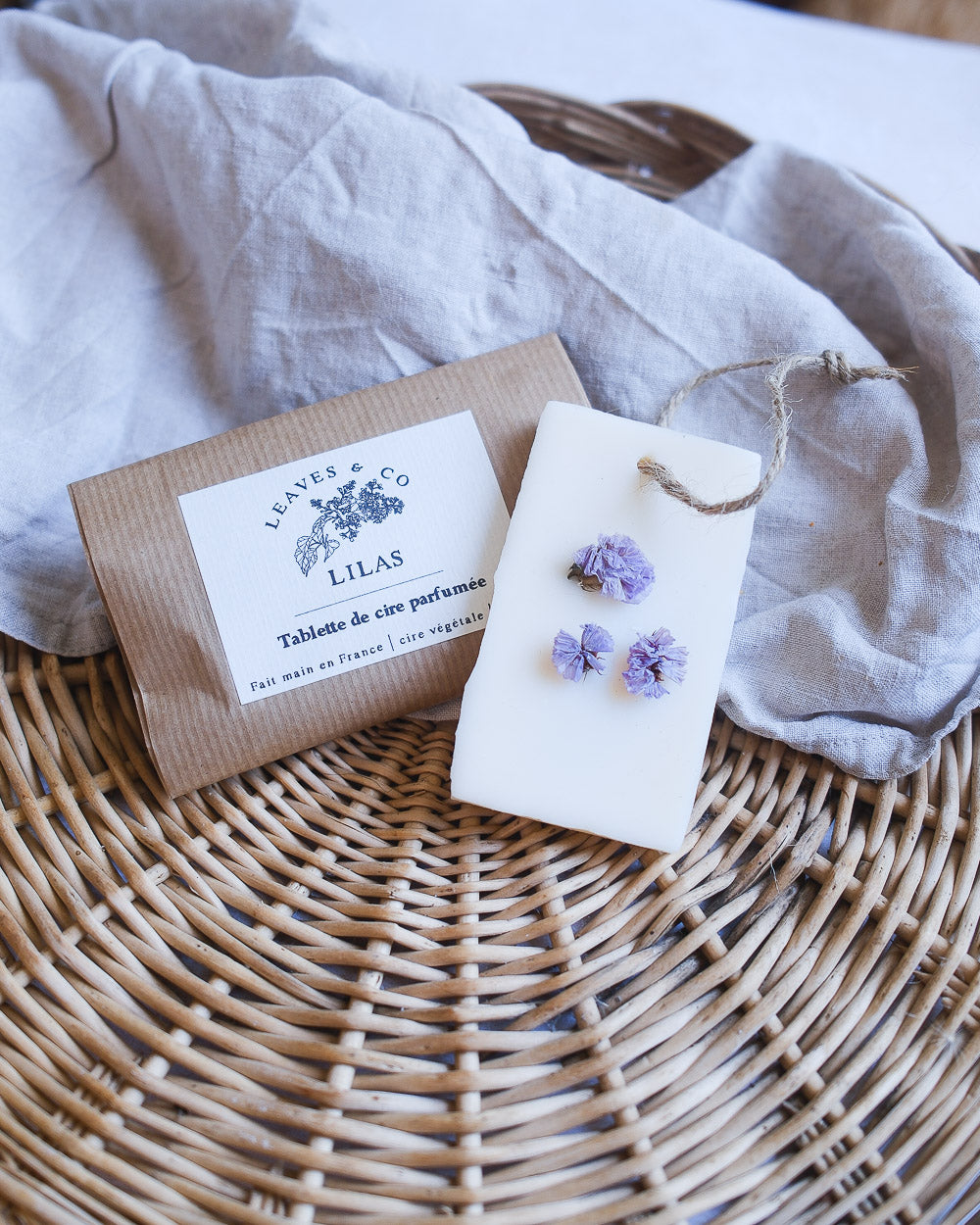 Tablette de cire parfumée - Lilas